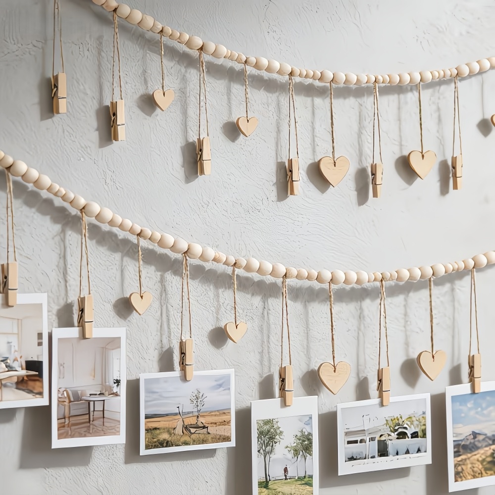Picture Hanging Strip - 1 Stück Perlenkette zur Fotoaufbewahrung, hängende