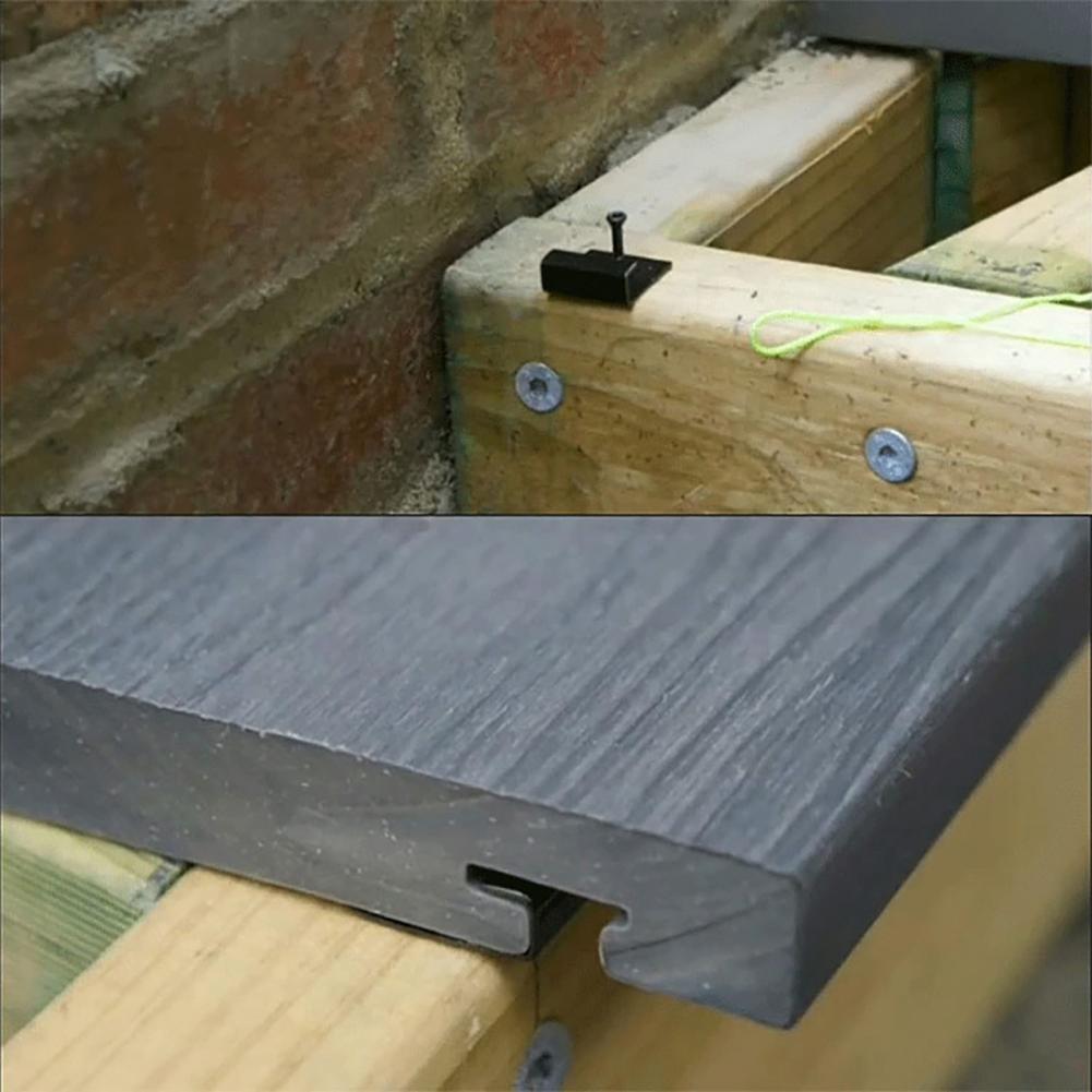 Deck Screw Stainless - Terrassendielen-Zubehör 50/100 Stück Edelstahl-Terrassendielen-Clips mit Schrauben