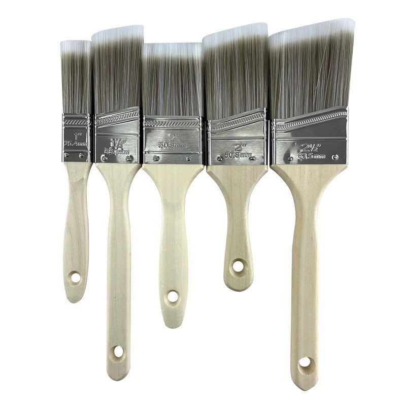 Wood Stain Brush - 5-teiliges Doppelt Dickes Pinselset Holzbeize-Pinsel zum