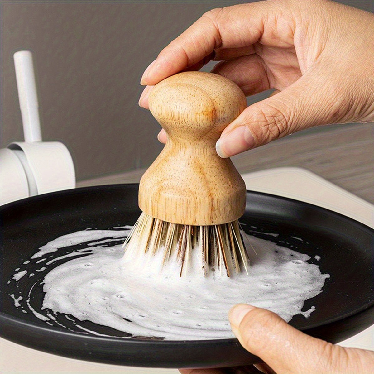 1 Stück Massivholz-Spülbürste, – Wood Stain Brush Bewertung und Preis