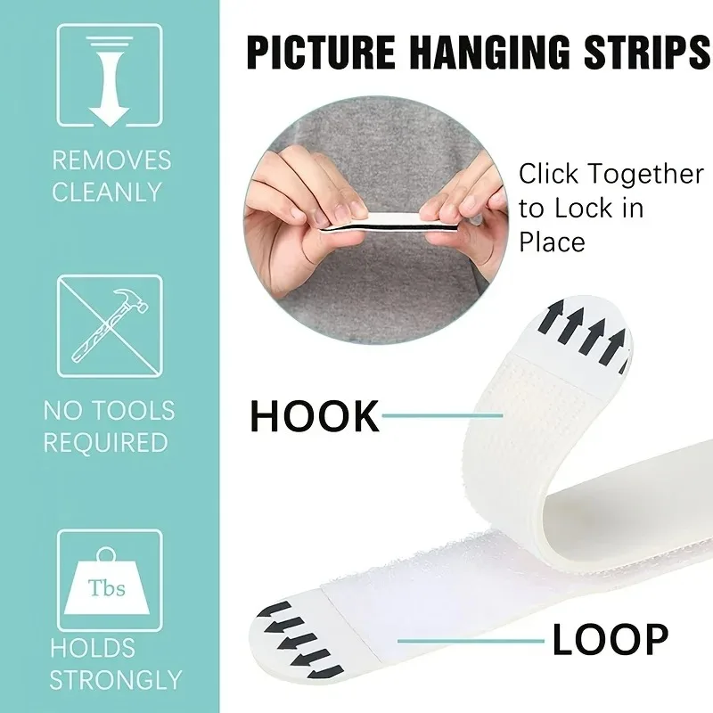 2026-48 Stück Fotorahmen-Befes – Picture Hanging Strip Bewertung und Preis