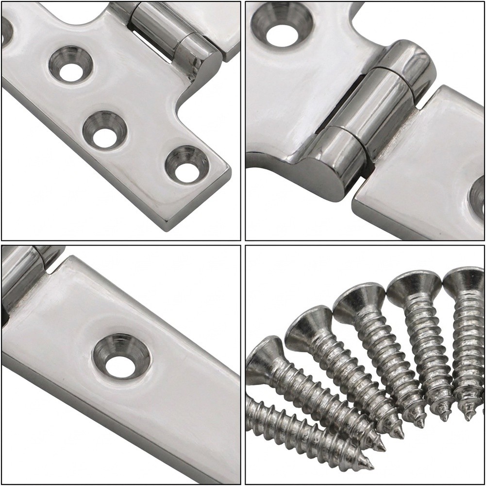 316 Edelstahl-T-Scharnier mit  – Deck Screw Stainless Bewertung und Preis