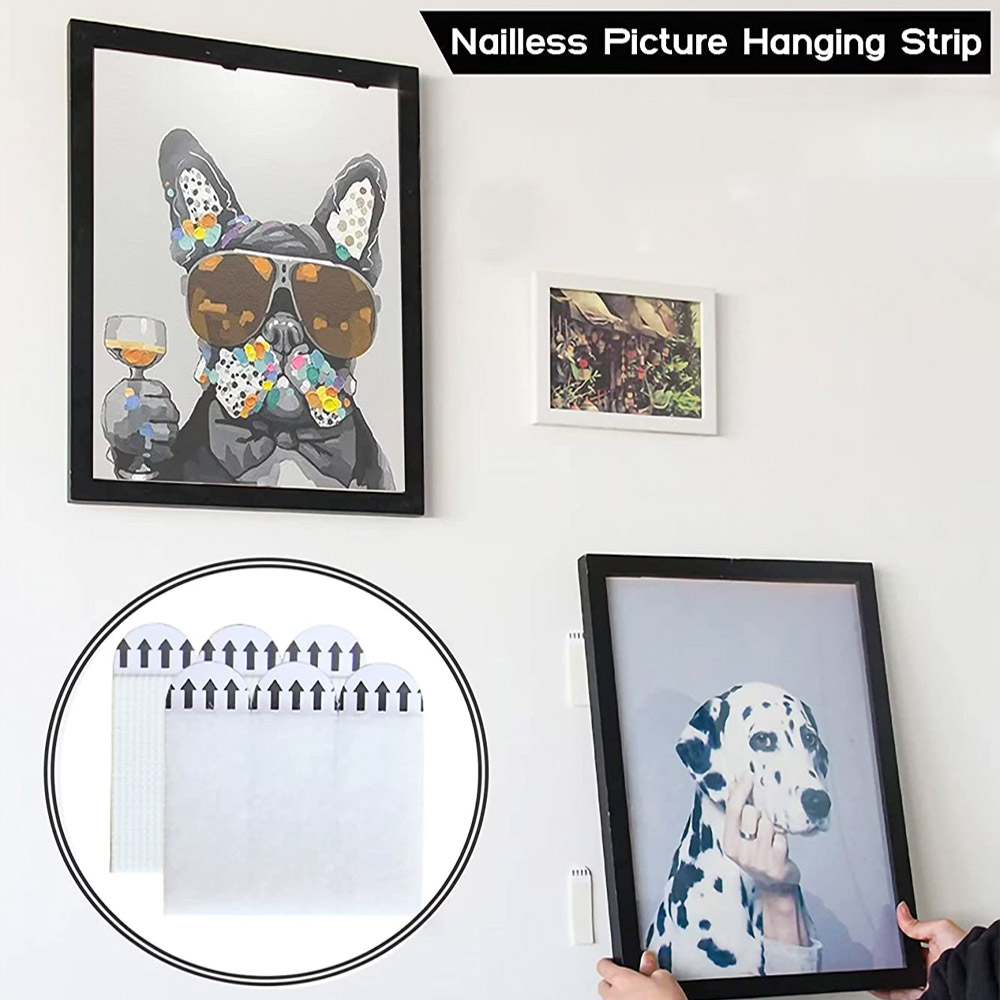 10 Stück doppelseitiges, selbs – Picture Hanging Strip Bewertung und Preis